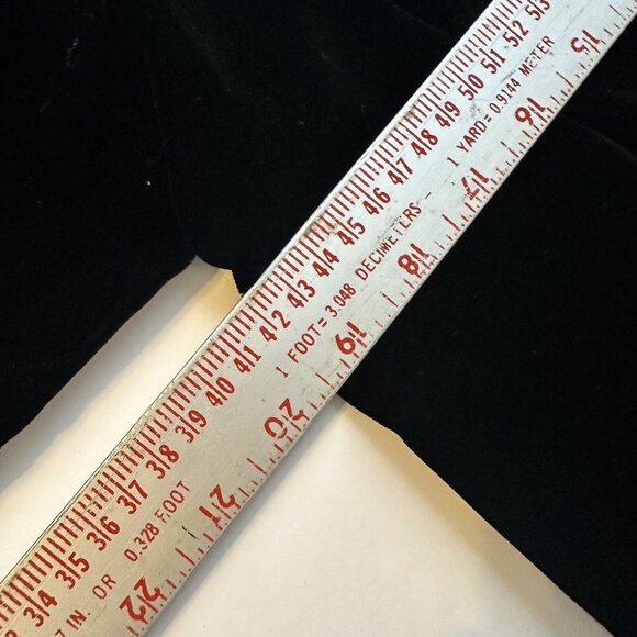 Vintage Womens Charm Black Velvet Opera Coat & Skirt Set SZ Small Hollywood USA - Picture 5 of 16